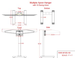 RAR-M10S-HB Dimensions