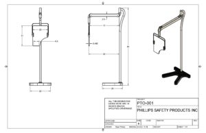 PTO-001 specification drawing