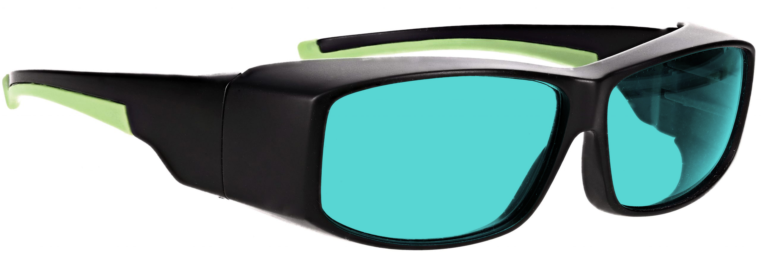 Phillips_Safety-17001-Matte_Black_with_Green-angleright-lenses_BG39+