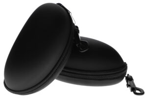 Large Hard Black Zipper Case with Belt Clip and Belt Strap - Image 2
