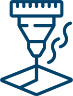 Laser cutting icon